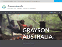 Tablet Screenshot of graysonaustralia.com